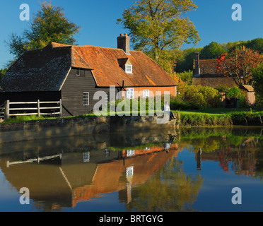 Park Mill pond at Batemans, Burwash, East Sussex, England, UK. Stock Photo