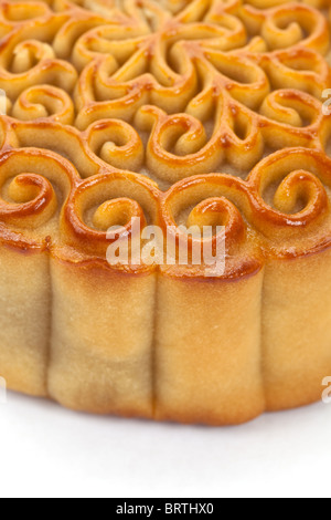 Moon Cake close up, Chinese Culture Stock Photo