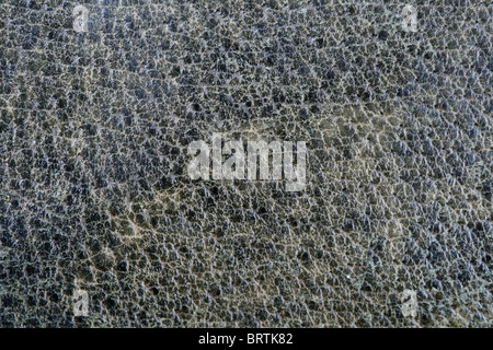 old worn black leather for background texture Stock Photo