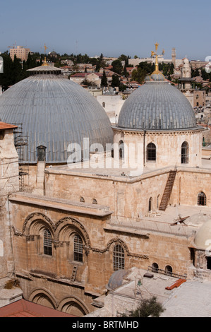 sepulchre holy traditional site jesus church jerusalem resurrection burial crucifixion alamy