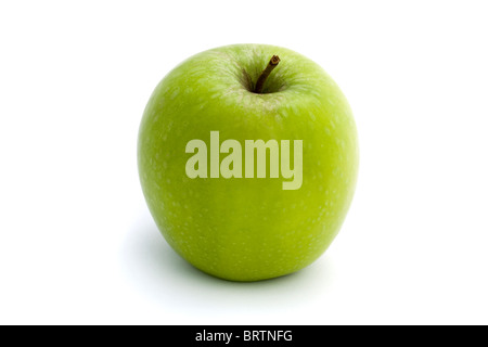 green apple isolated on a white background Stock Photo