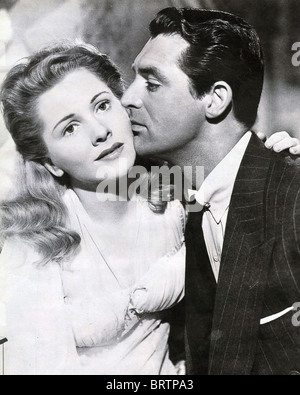 JOAN FONTAINE, CARY GRANT, ALFRED HITCHCOCK, SUSPICION, 1941 Stock