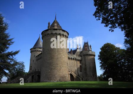 The Château de Combourg, which was the childhood home of writer François-René de Chateaubriand (1768–1848), Brittany, France Stock Photo