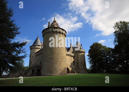 The Château de Combourg, which was the childhood home of writer François-René de Chateaubriand (1768–1848), Brittany, France Stock Photo