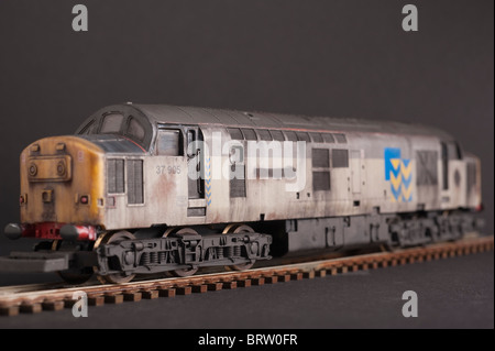 Class 37 Diesel, Trainload Freight Metals Livery Stock Photo