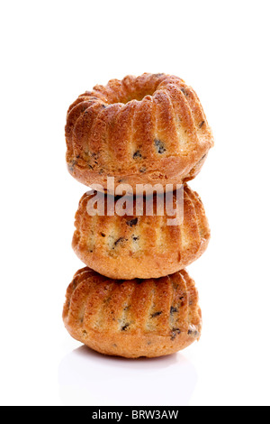 Small round cakes, nut cakes Stock Photo