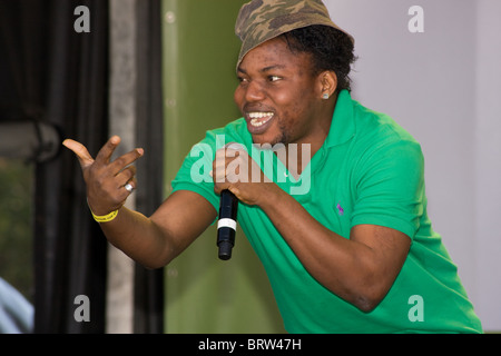 Nigeria 50th anniversary of independence celebration Trafalgar Square Sq London England Europe Stock Photo