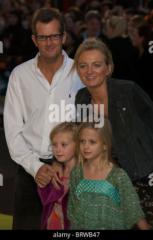 Alice Beer and family attend The European Premiere of ' Despicable Me ' at Empire Leicester Square on October 11th, 2010 in Lond Stock Photo