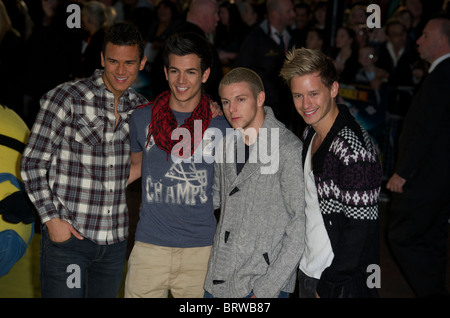 The wanted attend The European Premiere of ' Despicable Me ' at Empire Leicester Square on October 11th, 2010 in London, England Stock Photo