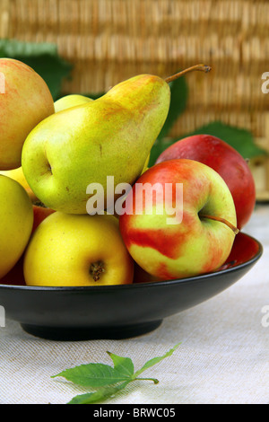 Apples and Pears Stock Photo
