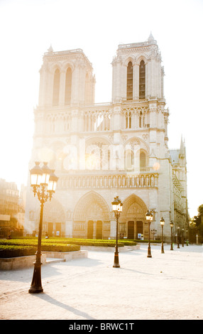 Cathedrale Notre Dame at sunrise Stock Photo