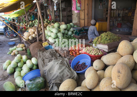 market in tarin kowt, Afghanistan Stock Photo