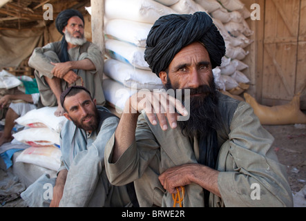 market in tarin kowt, Afghanistan Stock Photo