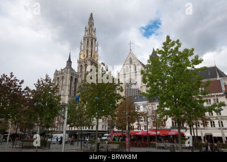 Antwerp Cathedral, Belgium Stock Photo