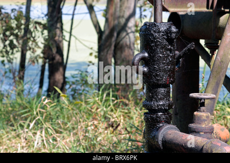 Nodding Donkey Oil Well Pump Stock Photo