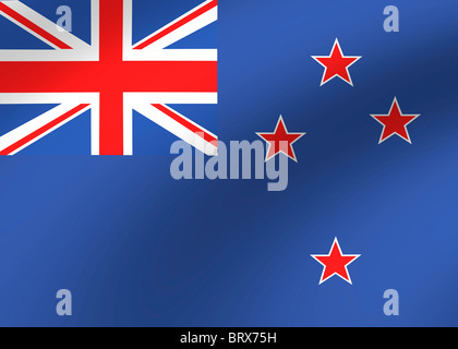 New Zealand flag Stock Photo