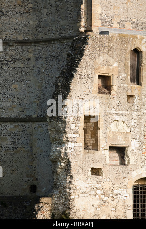 Detail of the ruined Donnington Caslte built in 1386 Stock Photo