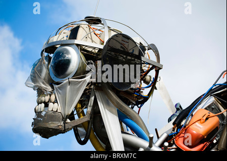 'WEEE Man' by artist Paul Bonomini at The Eden Project in Cornwall, United Kingdom Stock Photo