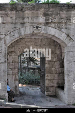 Entrance to the Sokullu Mehmet Paşa Camii (Sinan 1571) , İstanbul, Turkey 100913 35686 Stock Photo