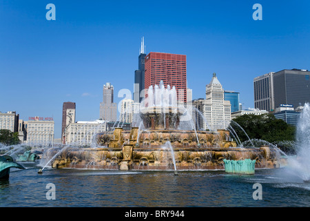 Buckingham Fountain Chicago Illinois USA Stock Photo