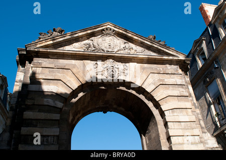 18th century arch of the Porte Dijeaux, Bordeaux, France Stock Photo