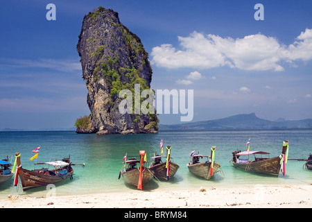boats on beach Stock Photo