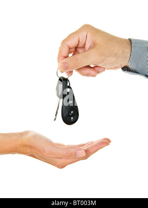 Car keys hanging on a key holder Stock Photo - Alamy