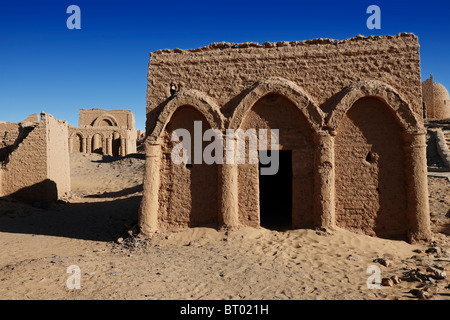 christian tombs of al-Bagawat, Oasis Kharga, western desert, Egypt, Arabia, Africa Stock Photo