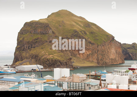 Heimaey town, Westman Islands, Iceland. Stock Photo