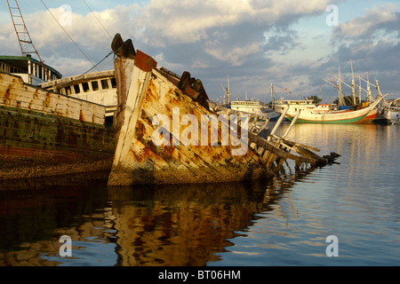 Paotere Harbor, Makassar, South Sulawesi, Indonesia Stock Photo