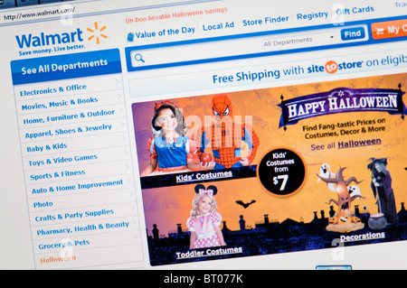 Walmart store website screenshot Stock Photo