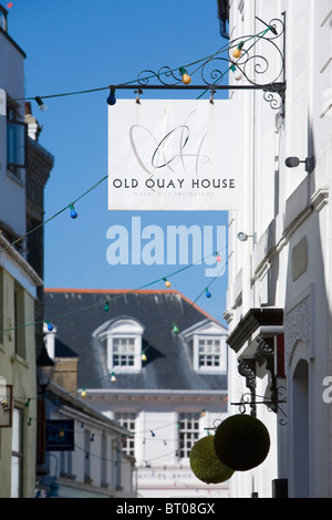 Old Quay House, Fowey. Cornwall. England. UK. Stock Photo