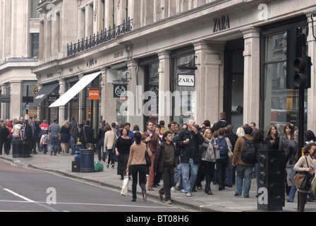 Shoppers on Regent Street in London, England, UK Stock Photo