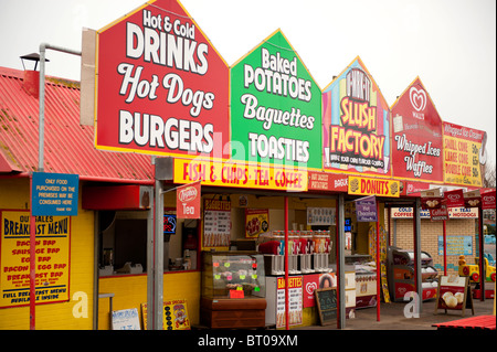 Fast Food shops Skegness Lincolnshire UK Stock Photo - Alamy