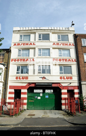 Entrance to Arsenal Football Clubs old West Stand in front of Highbury Stadium Square London England UK Stock Photo