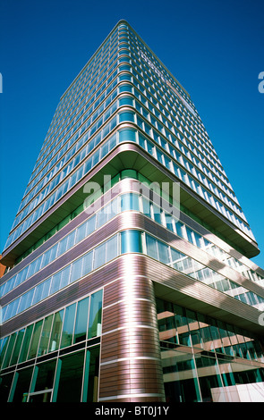 The Astraturm (ASTRA Tower) of the so called Hafenkrone (Harbour Crown) on the grounds of the former ASTRA brewery in Hamburg. Stock Photo