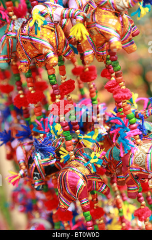 Colorful souvenirs for sale, New Delhi, India Stock Photo