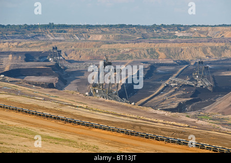 Open-cast coal mine, Germany. Stock Photo