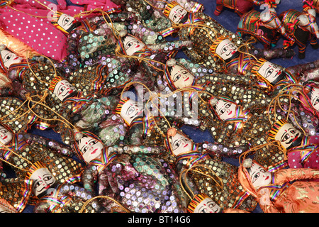 Colorful souvenirs for sale, New Delhi, India Stock Photo