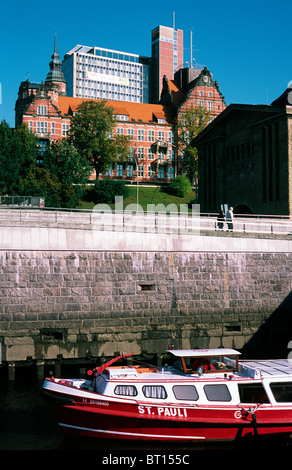 Part of the so called Hafenkrone (Harbour Crown) on the grounds of the former ASTRA brewery in Sankt-Pauli district in Hamburg. Stock Photo