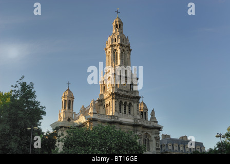 The Église de la Sainte-Trinité, a Roman Catholic church built between 1861 and 1867, located in the 9th arrondissement in Paris Stock Photo