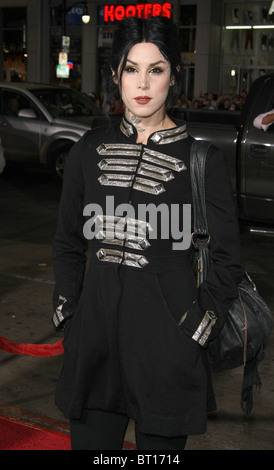 KAT VON D JACKASS 3D PREMIERE HOLLYWOOD LOS ANGELES CALIFORNIA USA 13 October 2010 Stock Photo