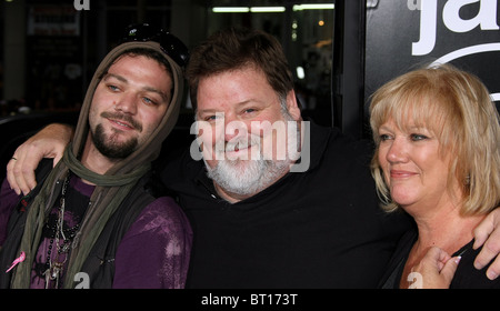 BAM MARGERA PHIL MARGERA APRIL MARGERA JACKASS 3D PREMIERE HOLLYWOOD LOS ANGELES CALIFORNIA USA 13 October 2010 Stock Photo