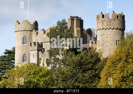 Malahide Castle in Dublin, Ireland. Stock Photo