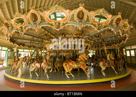 Carousel at Glen Echo Park, Montgomery County, MD Stock Photo