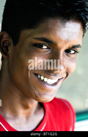 fiji suva shoe repairer in market Stock Photo