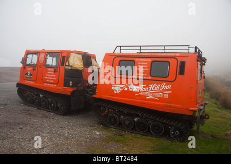 Hagglund BV206 all terrain vehicle owned by Tan Hill Inn, sponsored by Theakstons Brewery, Masham Stock Photo