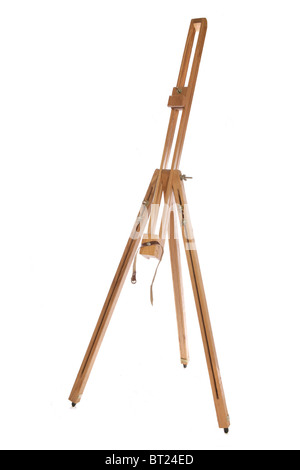 artists easel isolated studio cutout Stock Photo