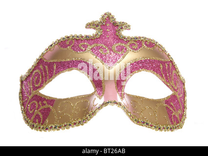masquerade mask studio cutout on white background Stock Photo