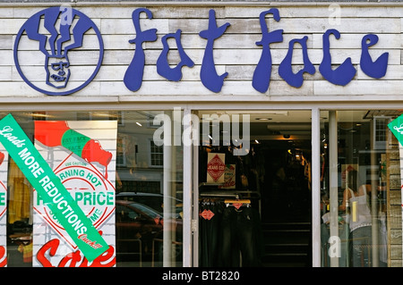 Fat Face Clothes Shop, Wantage, UK. Stock Photo
